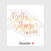 Niedliches Pink für kleine Unternehmen Vielen Dank Aufkleber (Blatt)