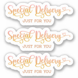 Niedliches Pink für kleine Unternehmen Vielen Dank Aufkleber