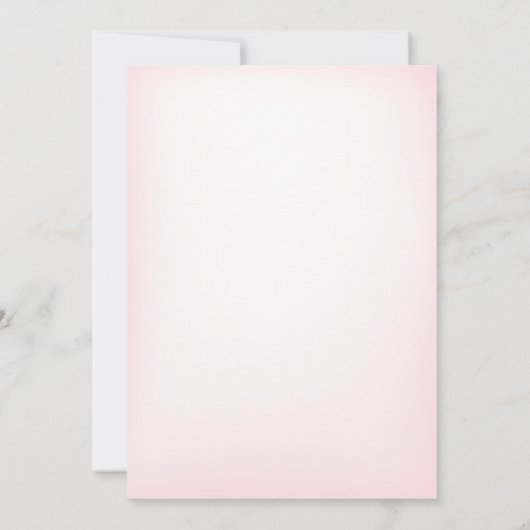 Niedliches Pink Ghost Halloween Baby Dusche Party Einladung (Rückseite)