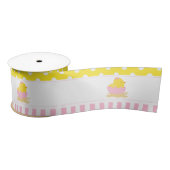 Niedliches Pink Girl Chick Baby Dusche Party Satinband (Spule)