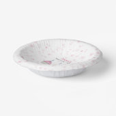 Niedliches Pink Giro Cupcakes Pappteller (Gewinkelt)