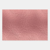 Niedliches Pink/Gold Weihnachtsmuster Geschenkpapier Set (Vorderseite 2)