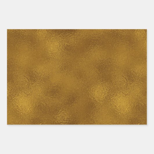 Niedliches Pink/Gold Weihnachtsmuster Geschenkpapier Set (Vorderseite 3)