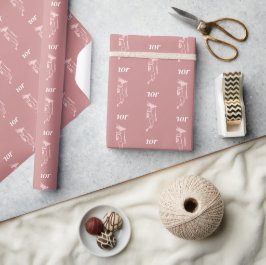 Niedliches Pink Grad Owl Muster Geschenkpapier