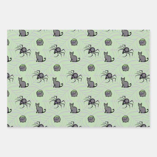 Niedliches PInk Lila Katzenspinne Papier Set- 3 (Vorderseite 3)