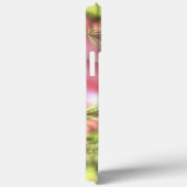 Niedliches Pink Lime Green Butterfly Fraktale Must Case-Mate iPhone Hülle (Rückseite / Rechts)