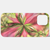 Niedliches Pink Lime Green Butterfly Fraktale Must Case-Mate iPhone Hülle (Rückseite (Horizontal))