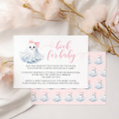 Niedliches Pink Little Boo Book for Baby Girl Dusc RSVP Karte