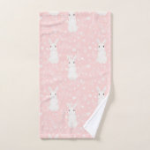 Niedliches Pink-Mädchen Badhandtuch Set (Handtuch)