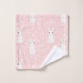 Niedliches Pink-Mädchen Badhandtuch Set (Waschlappen)