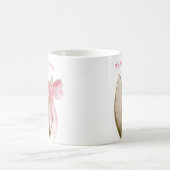 Niedliches Pink mit sonniger Ostersonne Kaffeetasse (Mittel)