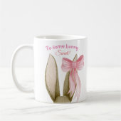 Niedliches Pink mit sonniger Ostersonne Kaffeetasse (Links)