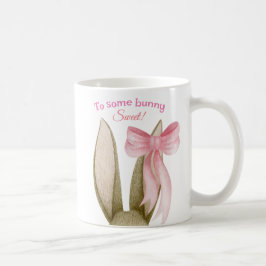 Niedliches Pink mit sonniger Ostersonne Kaffeetasse