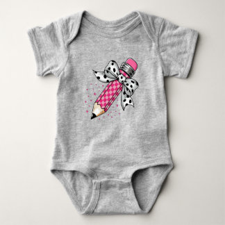 Niedliches Pink Pencil Baby Outfit Baby Strampler