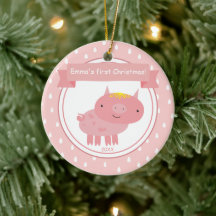Niedliches Pink Piglet - Die ersten Weihnachten de