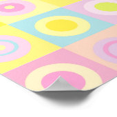 Niedliches Pink-Ping-Kinderposter Poster (Ecke)