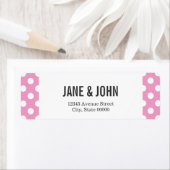 Niedliches Pink Polka Dots Muster (Insitu)