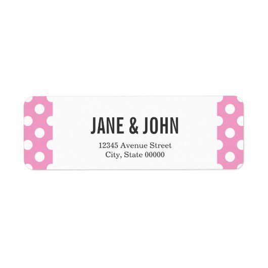 Niedliches Pink Polka Dots Muster (Vorne)