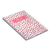 Niedliches Pink & Red Hearts Muster Kids Notebook Notizblock (Rechte Seite)