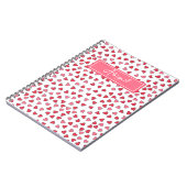 Niedliches Pink & Red Hearts Muster Kids Notebook Notizblock (Linke Seite)