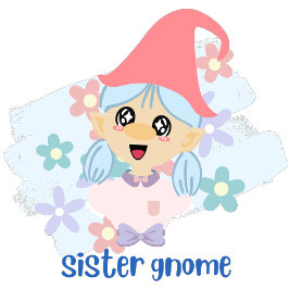 Niedliches Pink Sister Gnome Text-Zitat mit Bild Kleinkind T-shirt