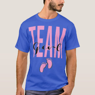 Niedliches Pink Team Girl Gender offenbart Party I T-Shirt