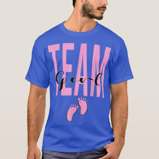 Niedliches Pink Team Girl Gender offenbart Party I T-Shirt