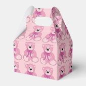 Niedliches Pink Teddy Bear Muster Gable Fevor Box Geschenkschachtel (Rückseite)