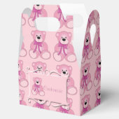 Niedliches Pink Teddy Bear Muster Gable Fevor Box Geschenkschachtel (Geöffnet)