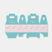 Niedliches Pink- und Minzlammuster Geschenkschachtel (Ungefaltet)