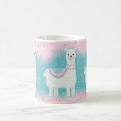 Niedliches Pink- und Minzlammuster Kaffeetasse (Mittel)
