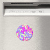 Niedliches pinkfarbiges digitales Tarnmuster Magnet (In Situ (Geschirrspüler))