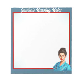 Niedliches Pinup_ Nahrung in meinem Blut Notizblock