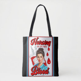 Niedliches Pinup_ Nahrung in meinem Blut Tasche