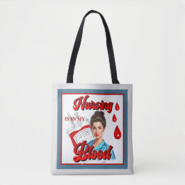 Niedliches Pinup_ Nahrung in meinem Blut Tasche