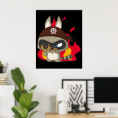 Niedliches Pirat-Cartoon-Plakat Poster (Heimbüro)