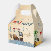 Niedliches Pirate Geburtstag Parchment Aquarell Geschenkschachtel (Rückseite)
