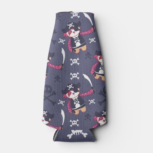 Niedliches Pirate Panda Bear Pattern Flaschenkühler (Vorderseite)