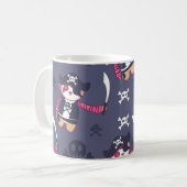 Niedliches Pirate Panda Bear Pattern Kaffeetasse (Vorderseite Links)