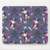 Niedliches Pirate Panda Bear Pattern Mousepad (Vorne)