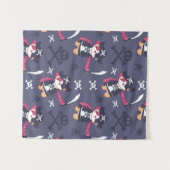 Niedliches Pirate Panda Bear Pattern Wandteppich (Vorderseite (Horizontal))