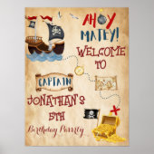 Niedliches Pirate-Party Poster (Vorne)
