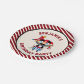 Niedliches Piraten-Kindergeburtstag-Party Pappteller (Schrägansicht)