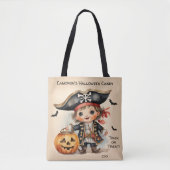Niedliches Piratengestein Halloween Tasche (Vorderseite)