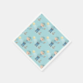 Niedliches Piratenpapier Serviette (Ecke)