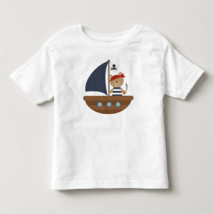 Niedliches Piratenschiff Kleinkind T-shirt