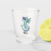 Niedliches Pisces Dragon-Zooglas Schnapsglas (Vorderseite)