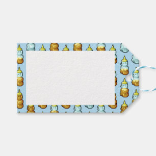 Niedliches Pixel Art Honey Bärenmuster Muster Geschenkanhänger