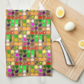 Niedliches Pixel-Kunst-Frucht-u. Küchentuch (Viertel Falte)