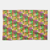 Niedliches Pixel-Kunst-Frucht-u. Küchentuch (Horizontal)